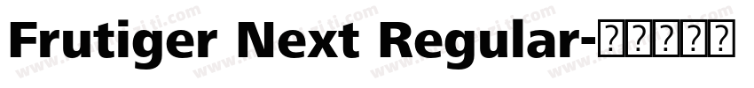Frutiger Next Regular字体转换